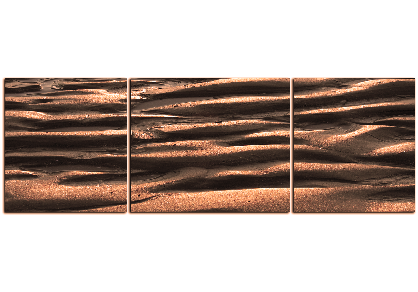 Obraz na plátně - Písek s texturou - panoráma Obraz na plátně - Písek s texturou - panoráma
